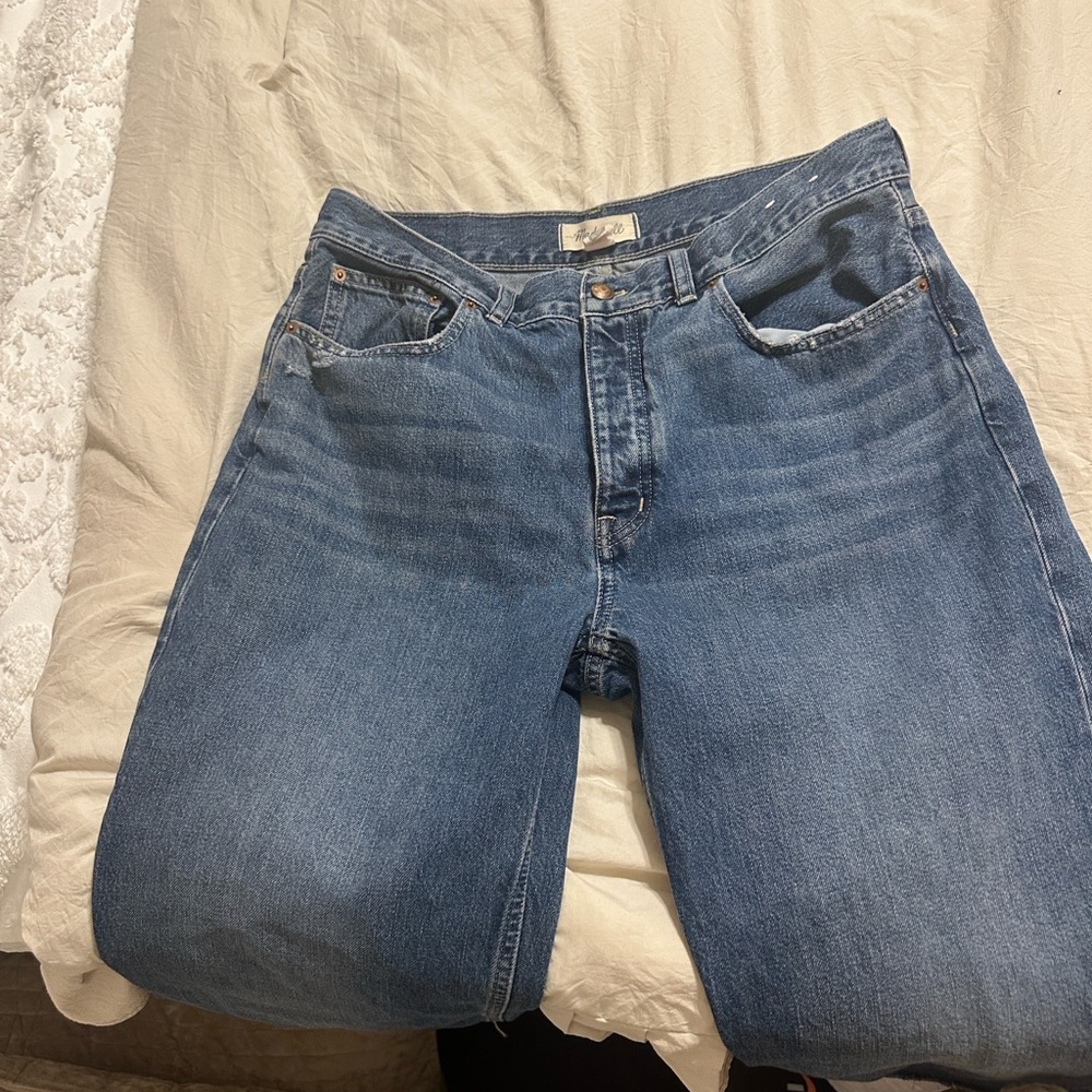 Madewell Low Slung Cropped Blue Jeans - Picture 4 of 11